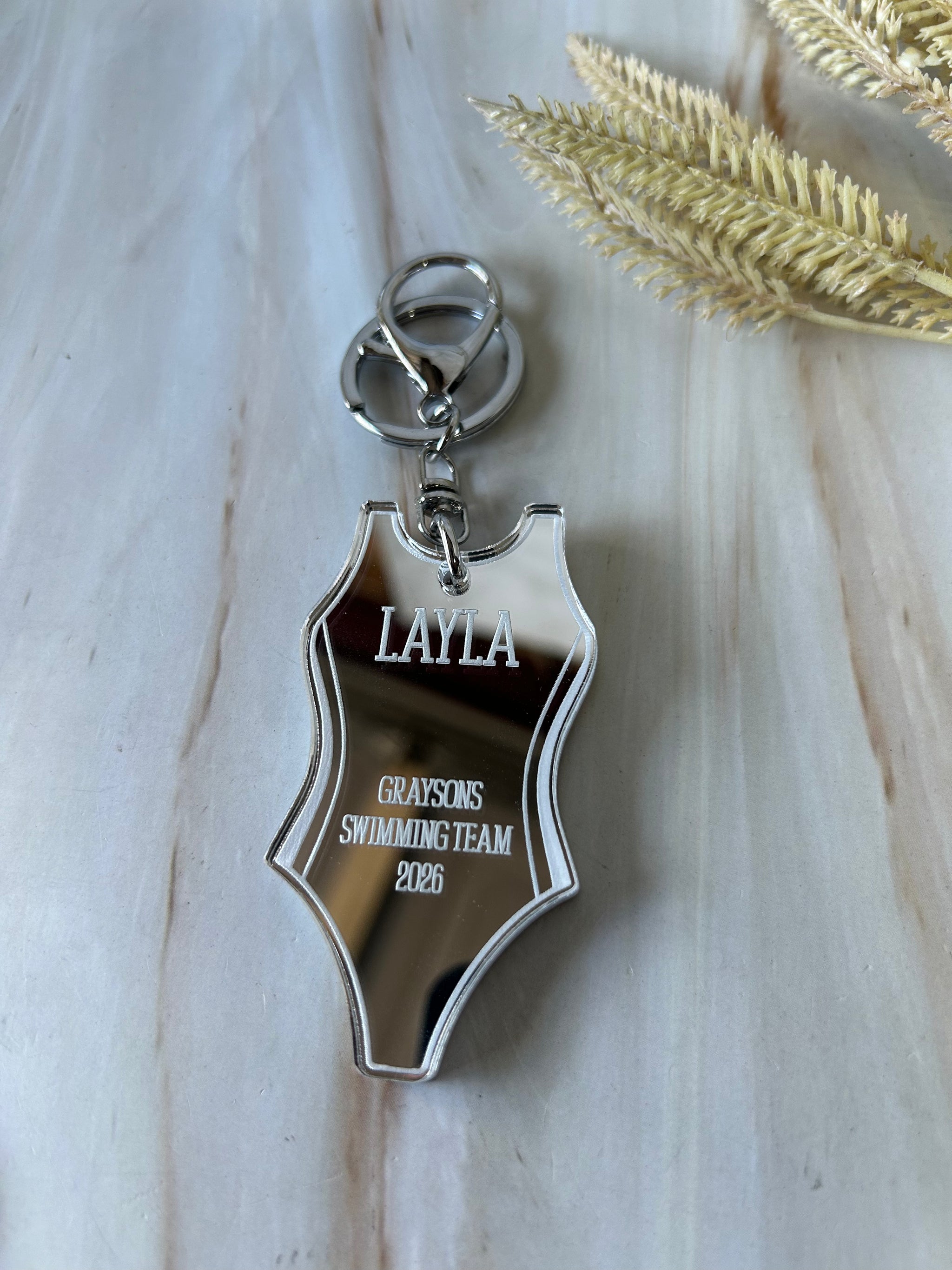 One Piece Swimsuit Keychain