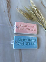 After school bag tags