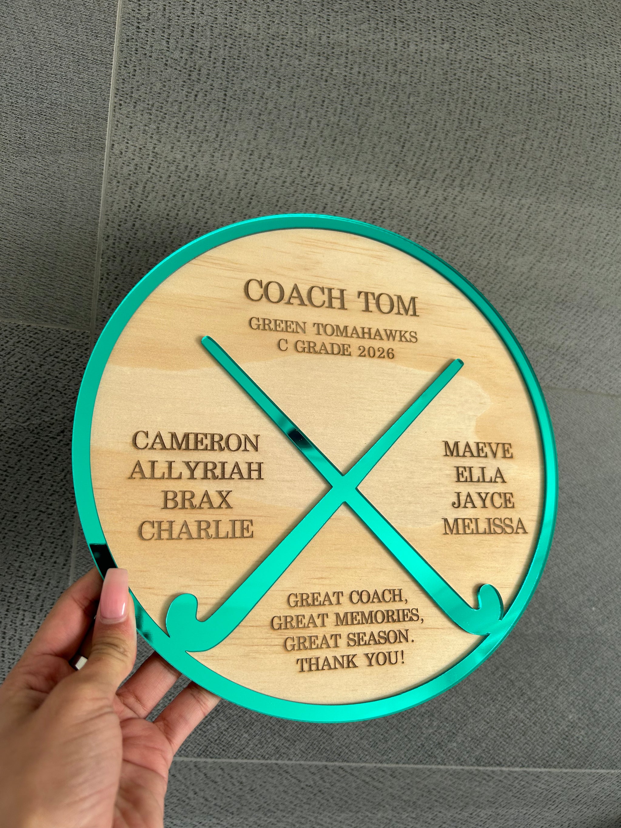 Personalised Thank You Plaque for Coaches, photo 13