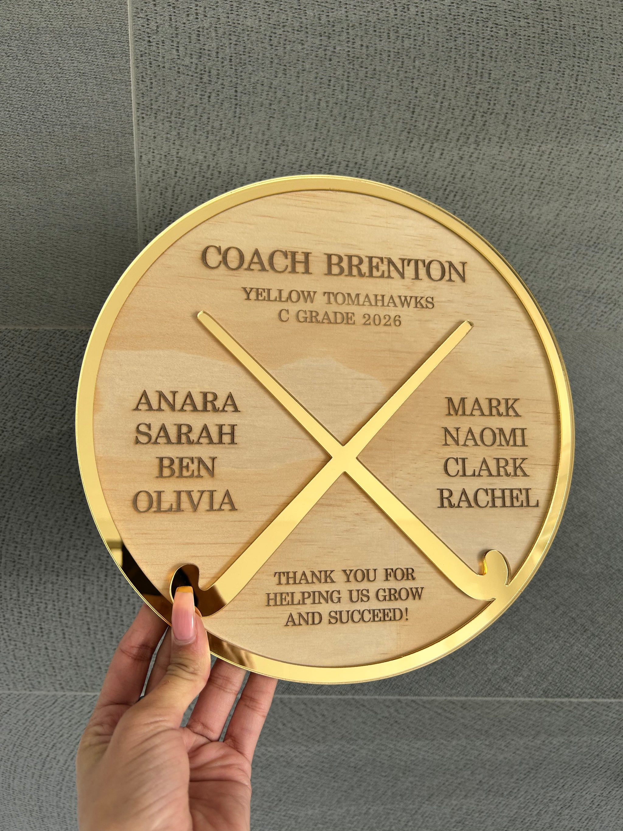 Personalised Thank You Plaque for Coaches, photo 11