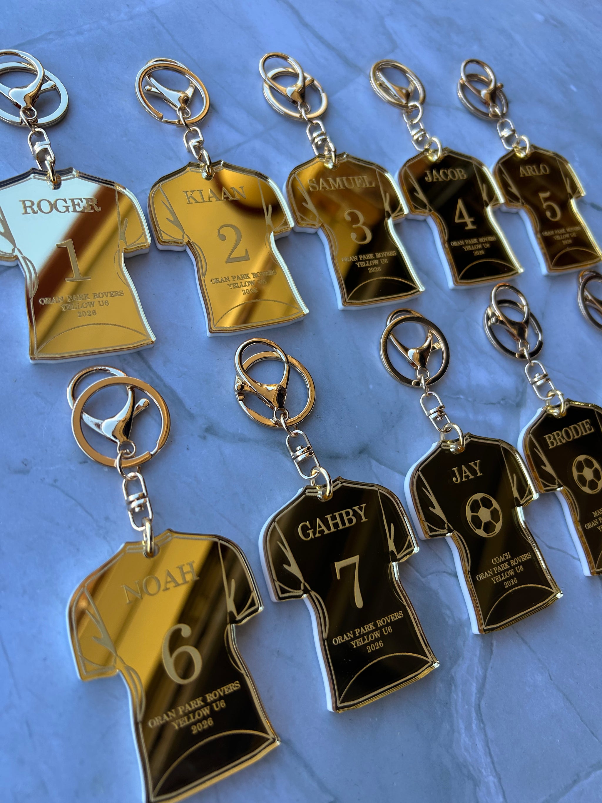 Soccer Jersey Keychain