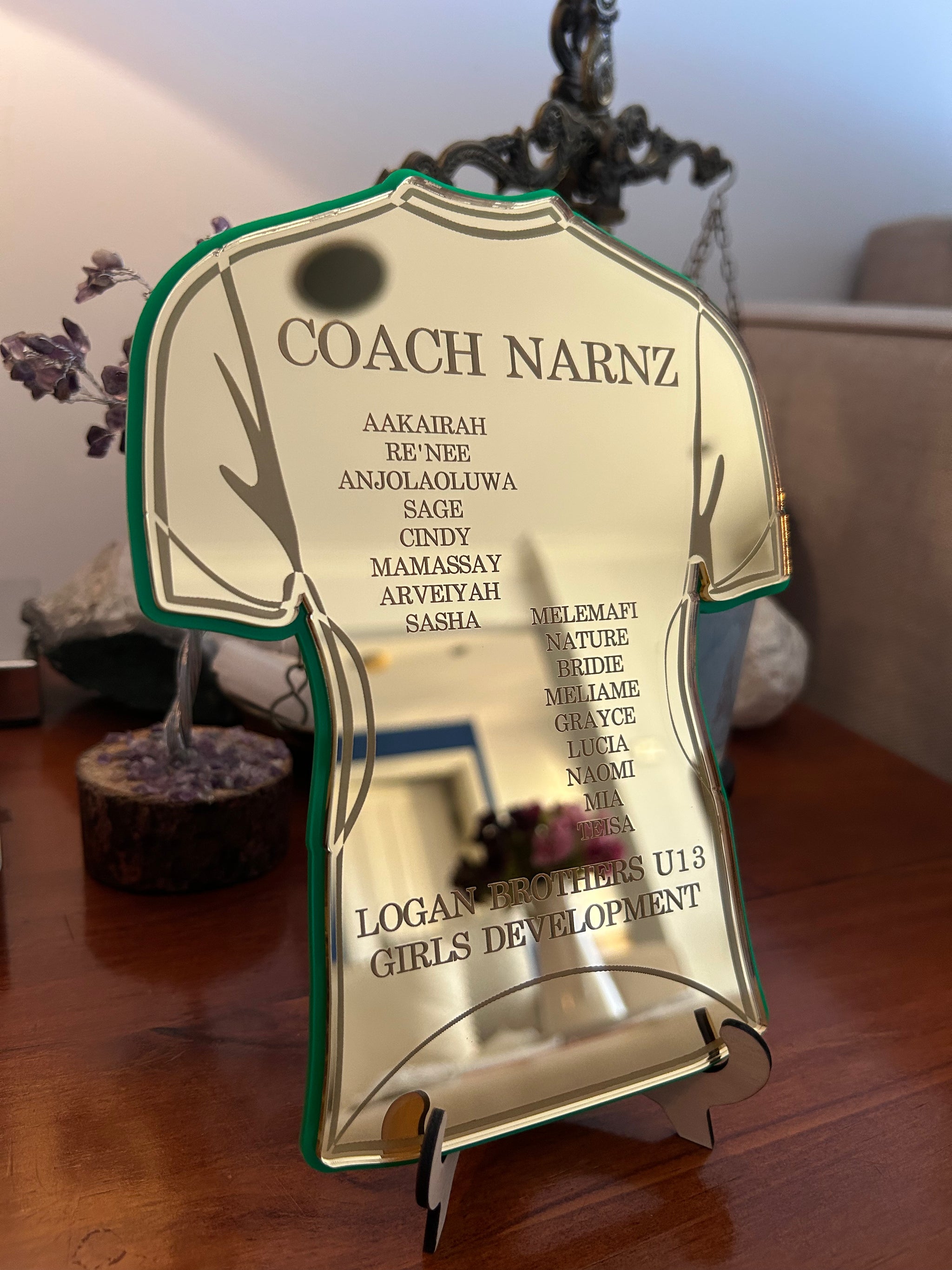 Soccer Jersey Coach Gift