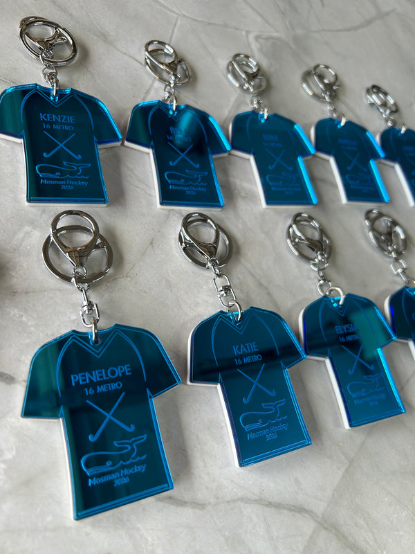 Field Hockey Jersey Keychain