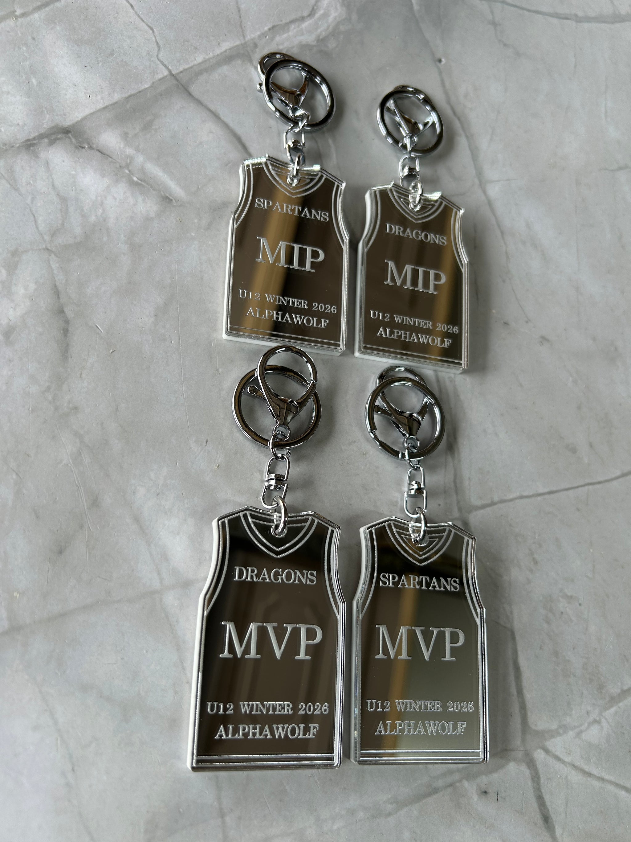 Basketball Jersey Keychain