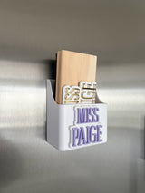 Personalised whiteboard pen holder