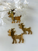 Reindeer Christmas Tags - Pk 3