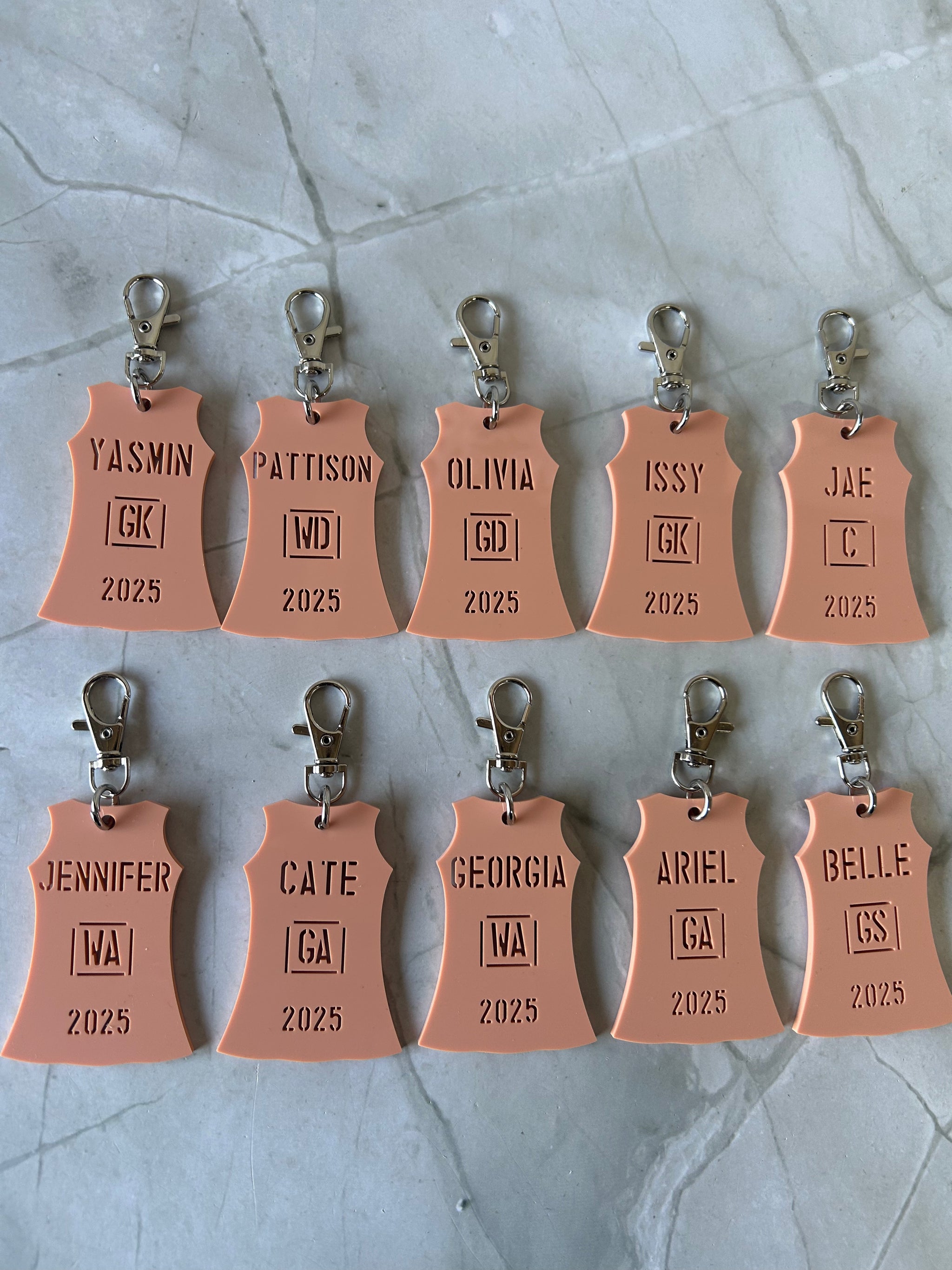 Netball Dress Bag Tag