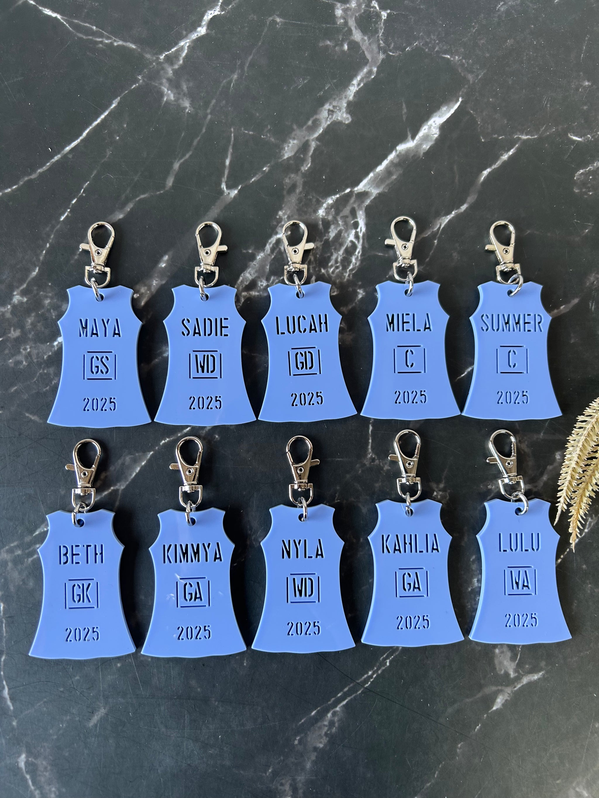 Netball Dress Bag Tag