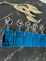 Basketball Jersey Keychain