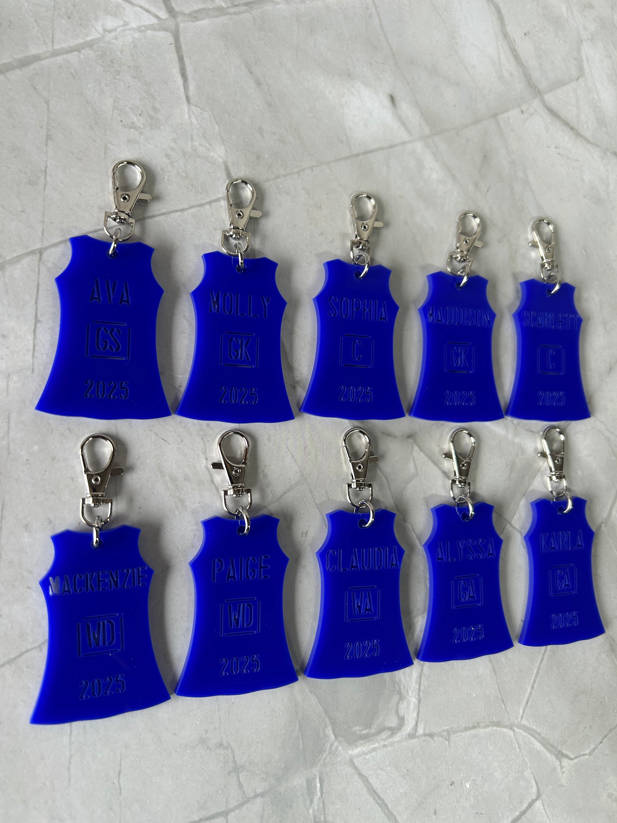 Netball Dress Bag Tag