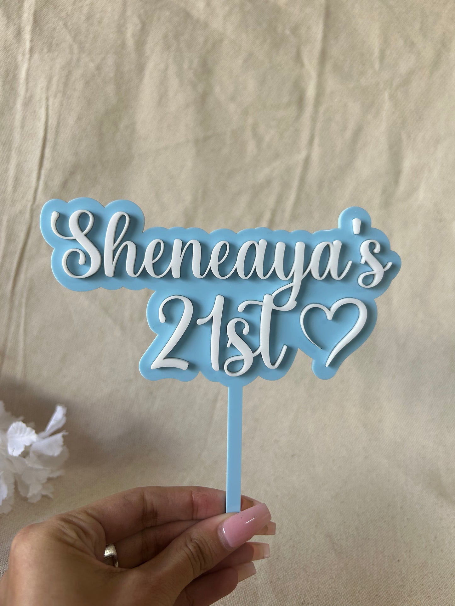 Double Layered Cake Topper