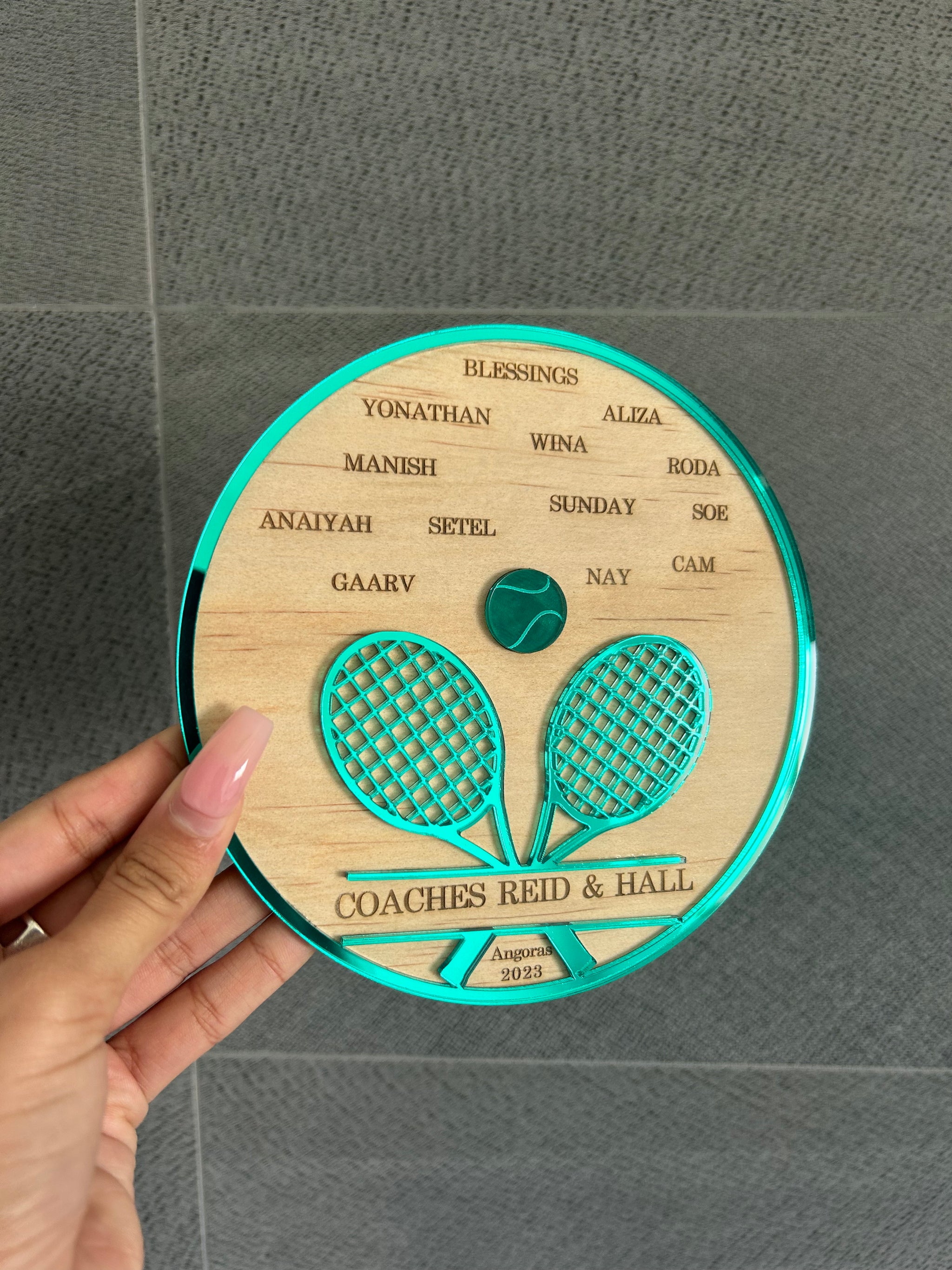 Mini Coach Plaque