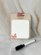 Personalised Reusuable Whiteboard Notepad - Butterfly