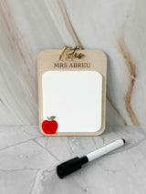 Personalised Reusuable Whiteboard Notepad - Apple