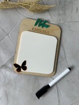 Personalised Reusuable Whiteboard Notepad - Butterfly