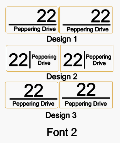 House Number Signs