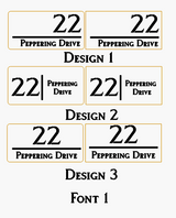 House Number Signs