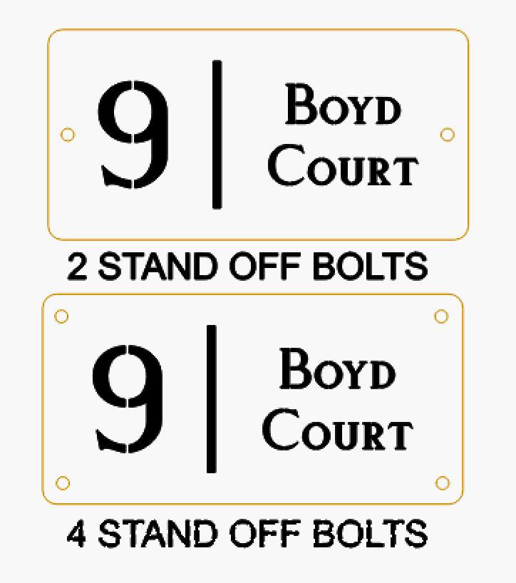 House Number Signs
