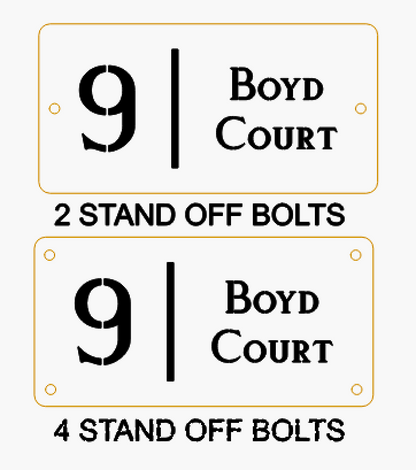 House Number Signs