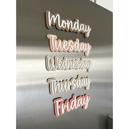 Mon-Fri Whiteboard Magnets