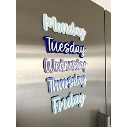 Mon-Fri Whiteboard Magnets
