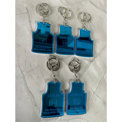 Netball Singlet Keychain