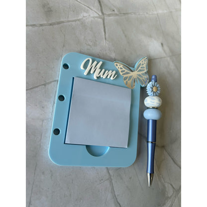 Winged Scribbles Sticky Note Holder