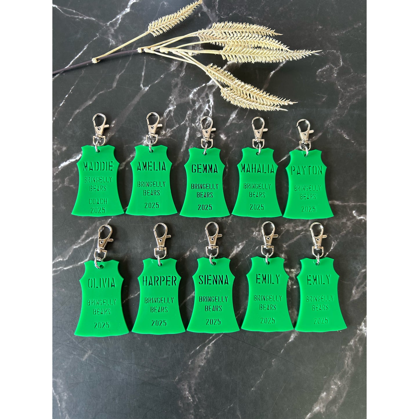 Netball Dress Bag Tag