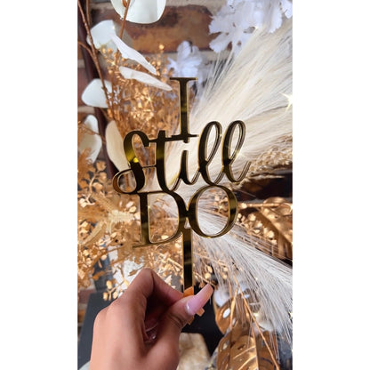 Acrylic Cake Topper - Mirror