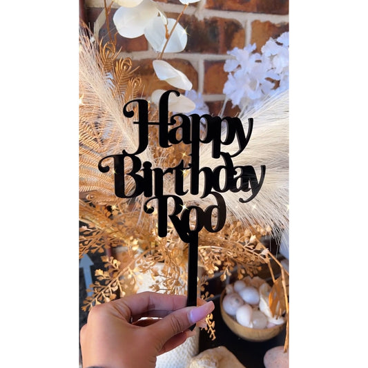 Acrylic Cake Topper - Solid Colour