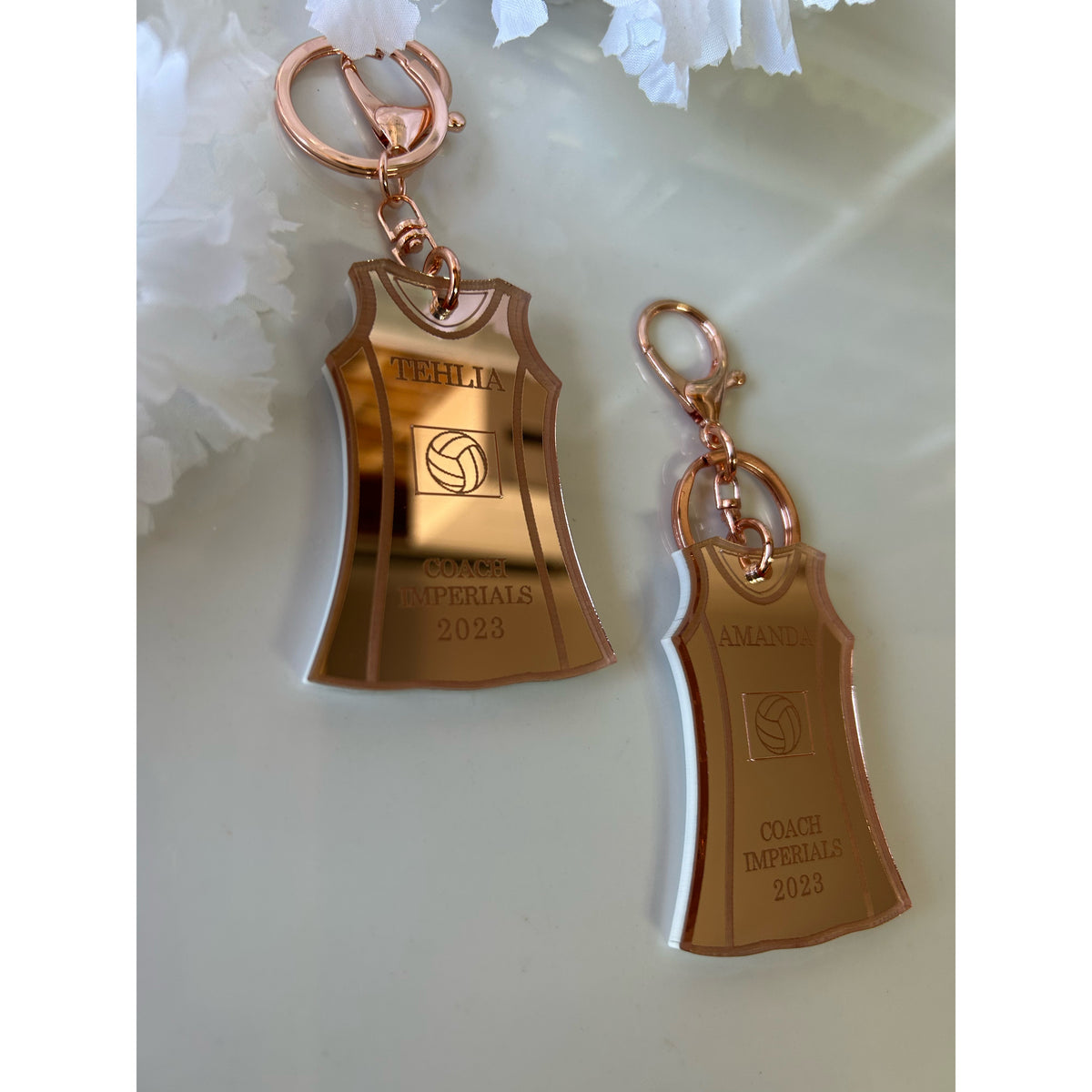 Netball Dress Keychains