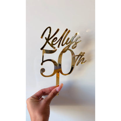 Acrylic Cake Topper - Mirror