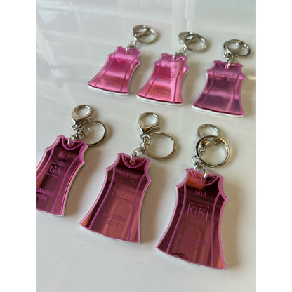Netball Dress Keychains