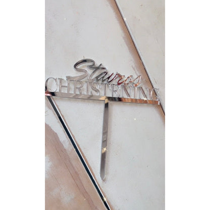Acrylic Cake Topper - Mirror