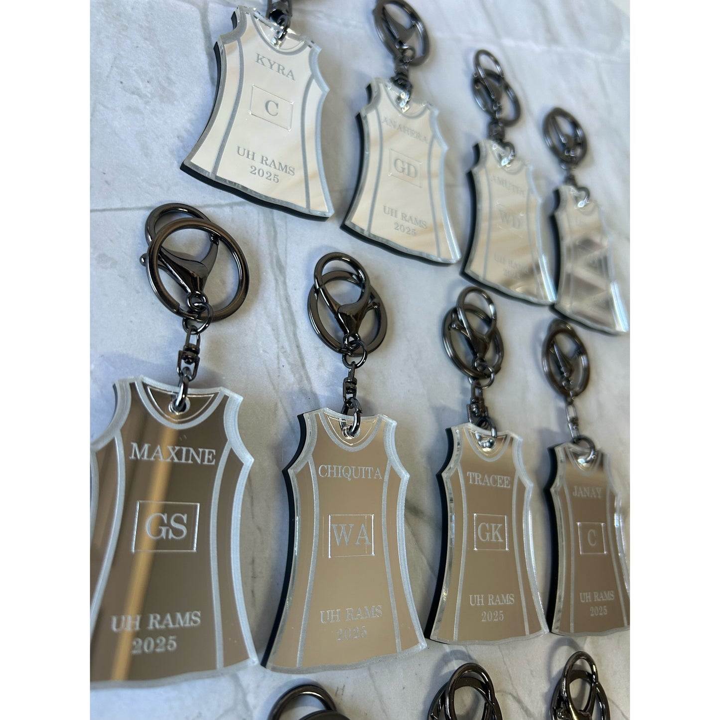 Netball Dress Keychains