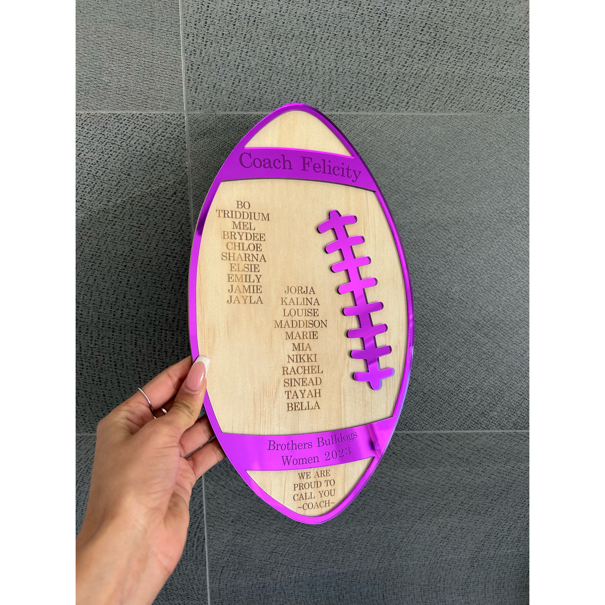Personalised Thank You Plaque for Coaches