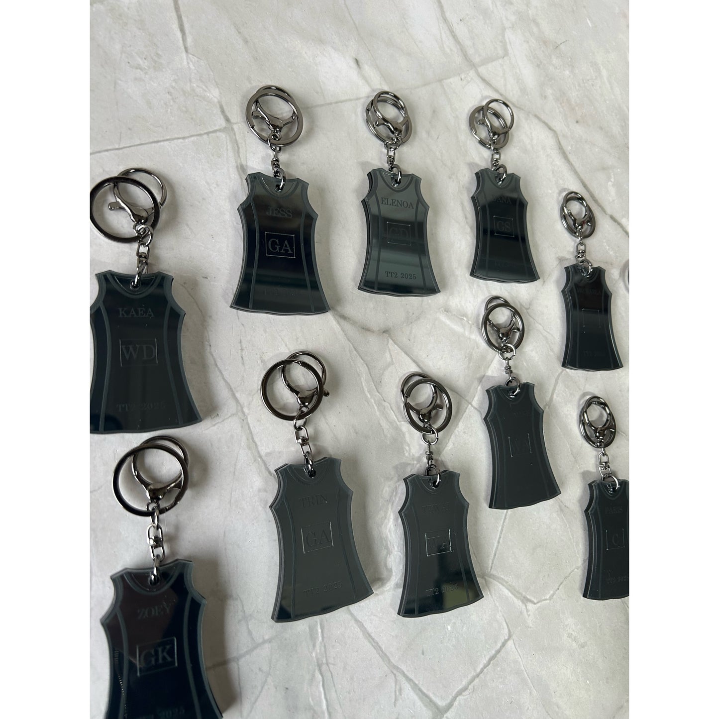 Netball Dress Keychains