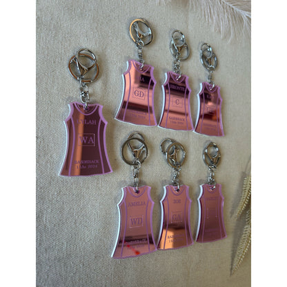 Netball Dress Keychains