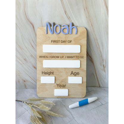 Back to school plaque