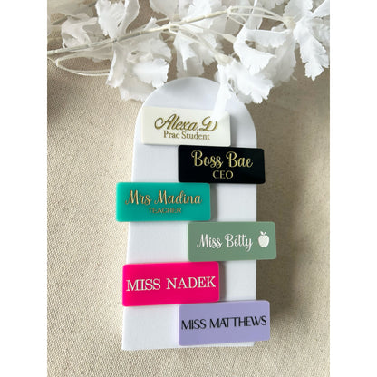 Coloured Name Badges