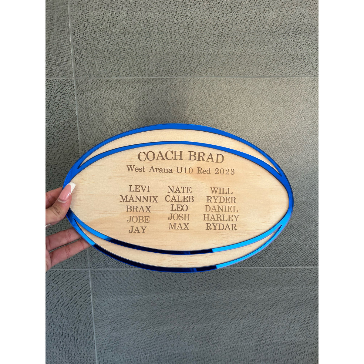 Personalised Thank You Plaque for Coaches