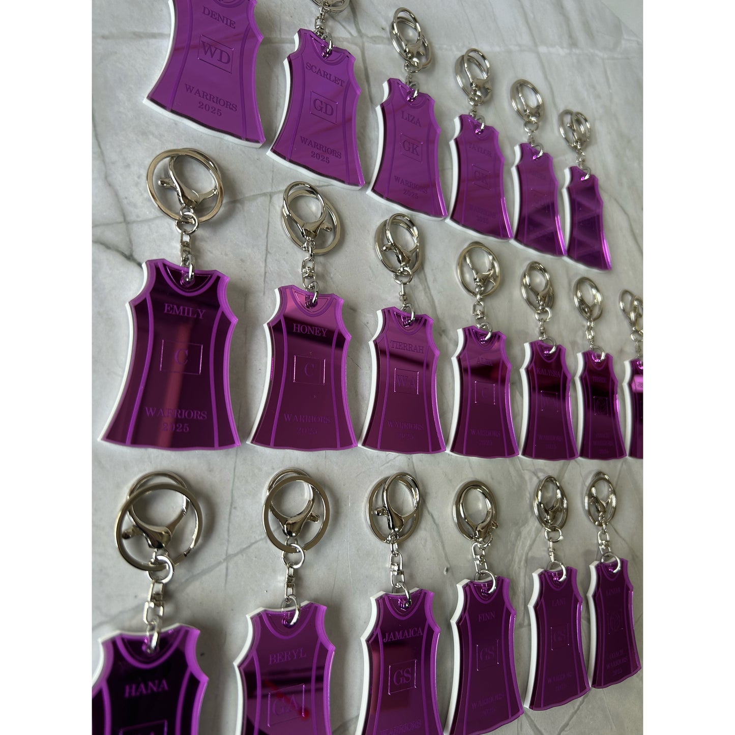 Netball Dress Keychains