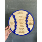 Personalised Thank You Plaque for Coaches