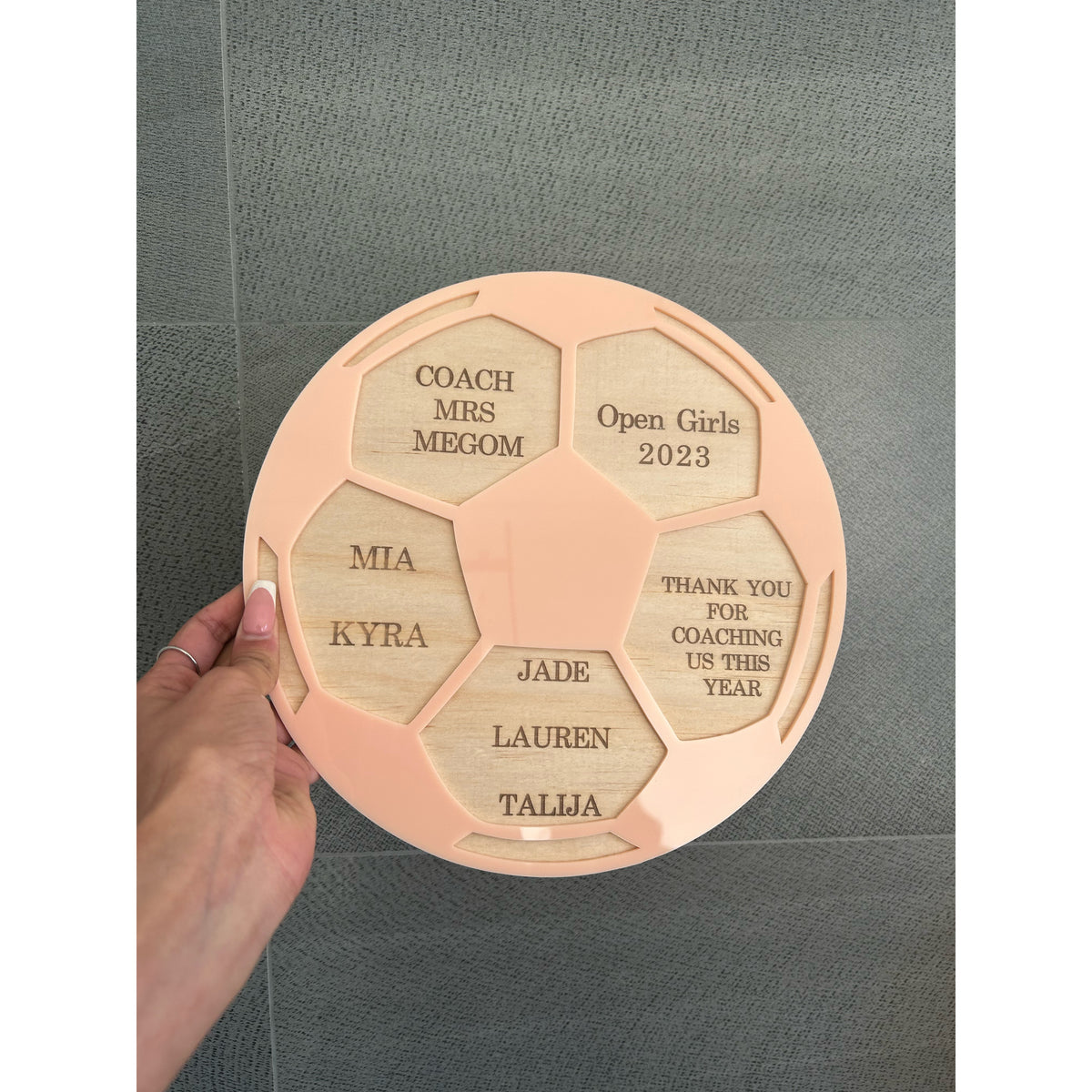 Personalised Thank You Plaque for Coaches