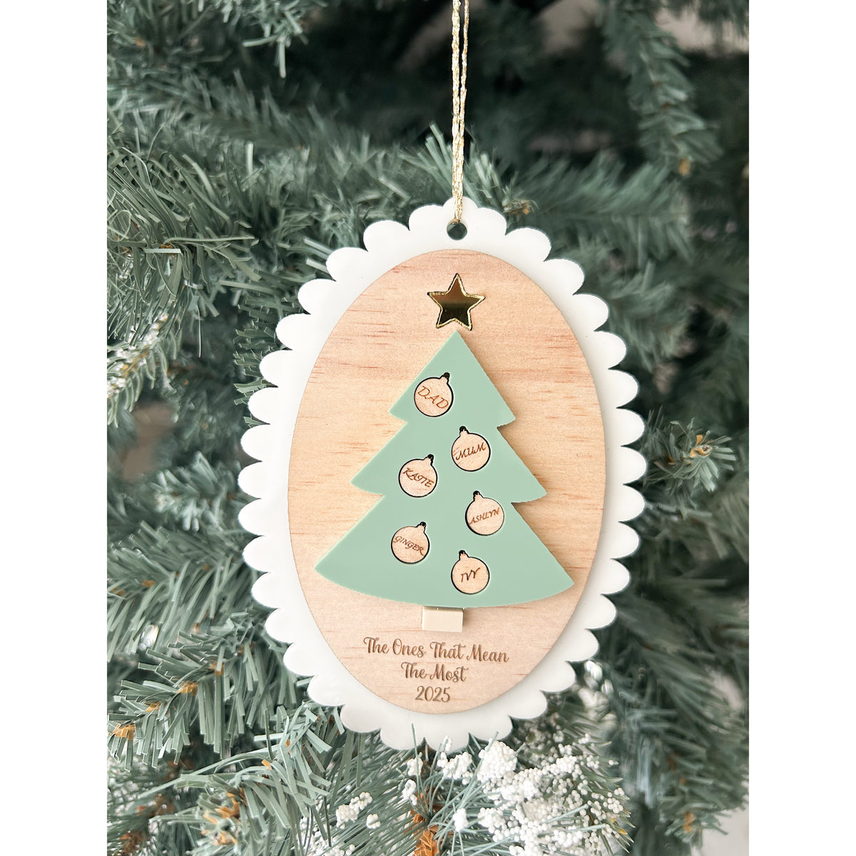 Personalised Family Christmas Tree