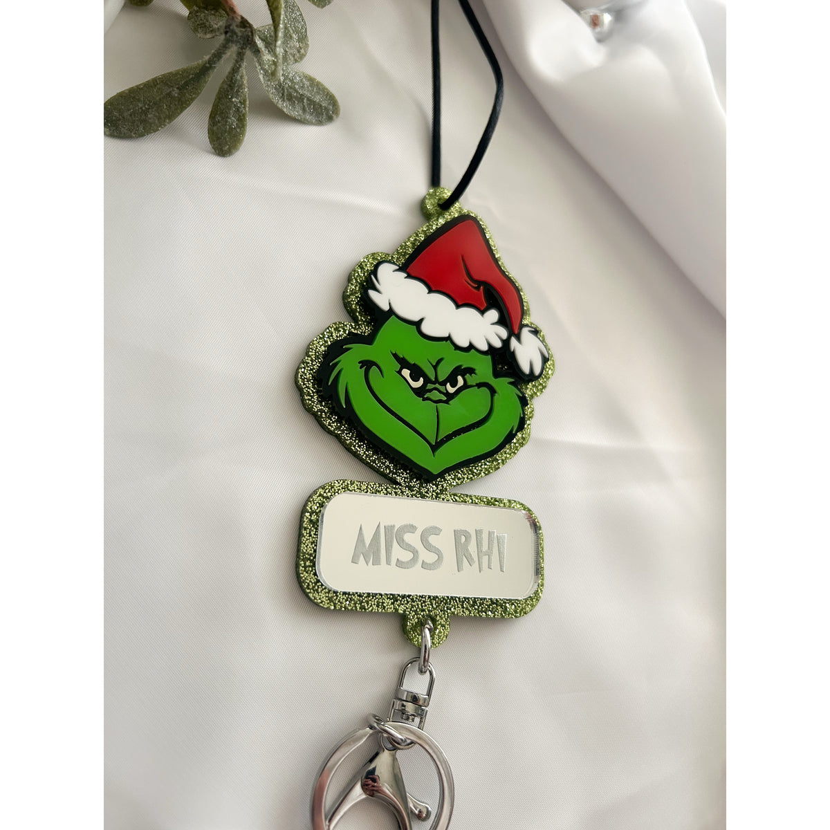 Resting Grinch Face - Apple Green