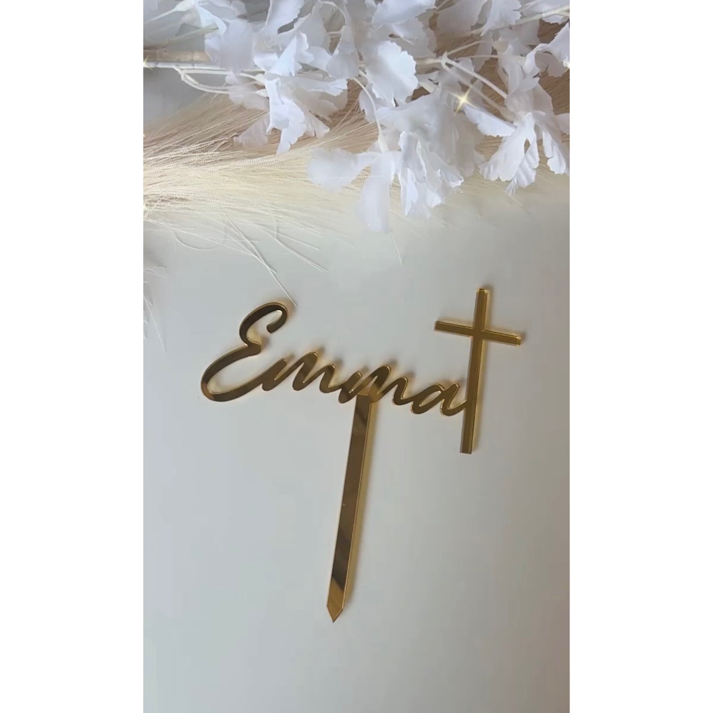 Acrylic Cake Topper - Mirror