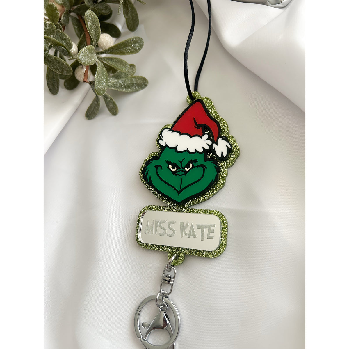 Resting Grinch Face - Dark Green