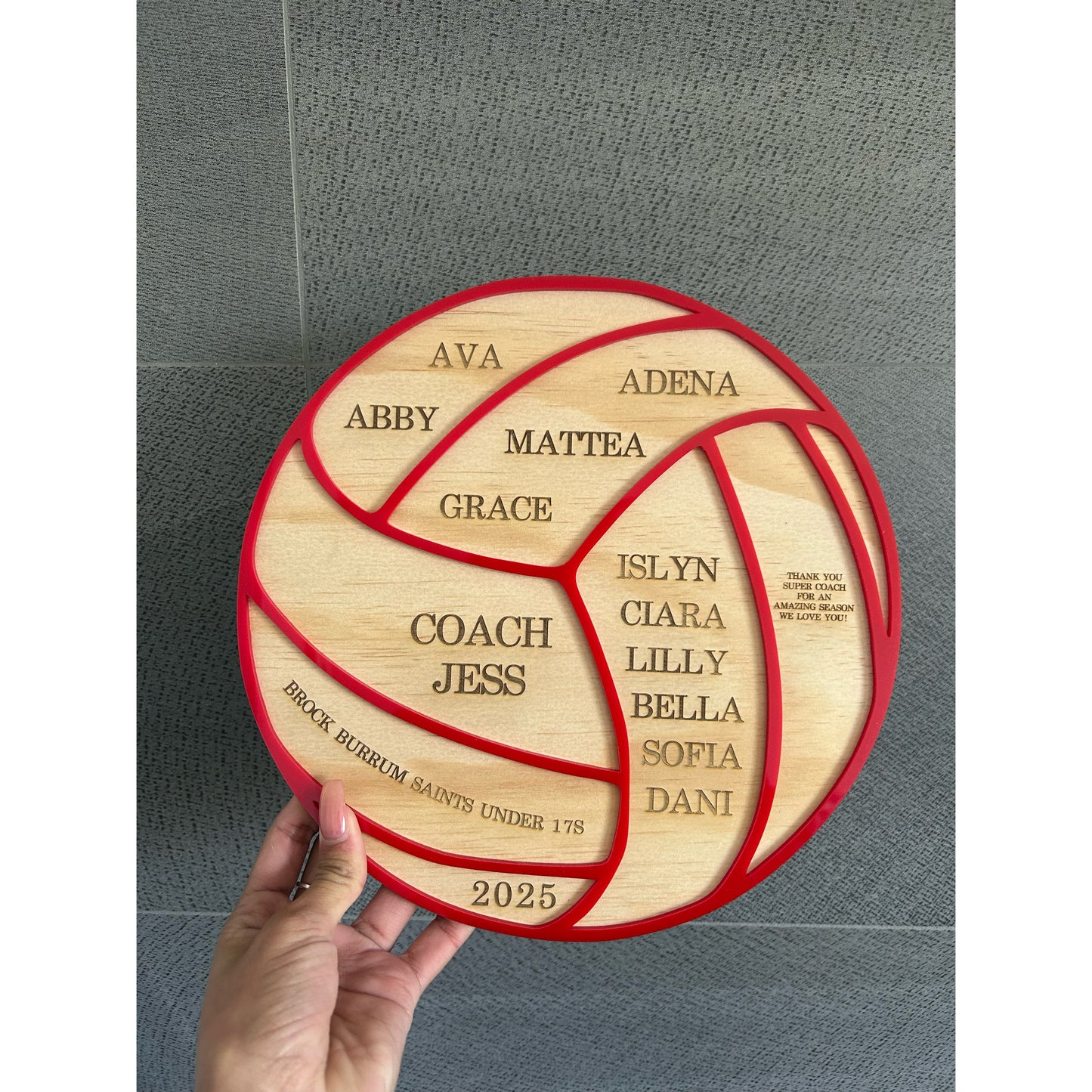 Personalised Thank You Plaque for Coaches