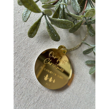 Family of 3 bauble